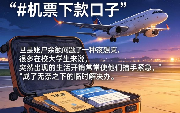 飞机票下款的口子，筛选五个大学生可以使用的软件