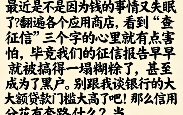 征信黑花了有套路吗，规整五个不看征信无视黑白百分百下款app