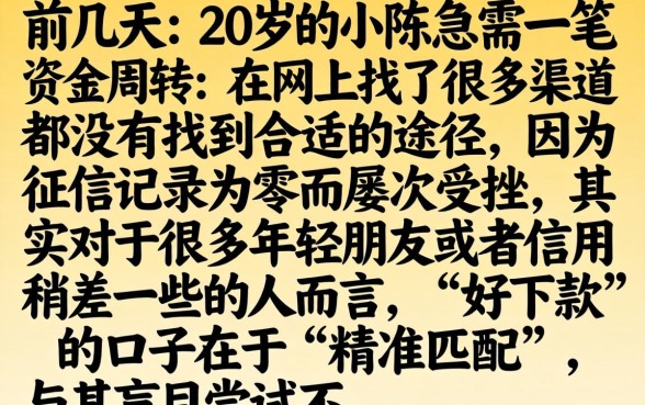 什么贷款口子好下款，倾情分享五个20岁借钱不求征信速借app
