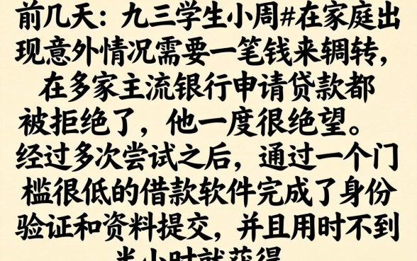 网黑花学生借款口子，归集五个手机小额黑户快速贷款app