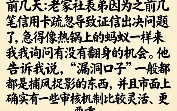 漏洞口子不上征信，陈列5个逾期太多仍可下款的口子