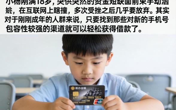 18岁哪里可以借钱急用啊，诚意推荐5个新手机号容易下款的软件