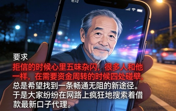 借款最新口子代理，诚意推荐5个无视黑白户秒过的网贷