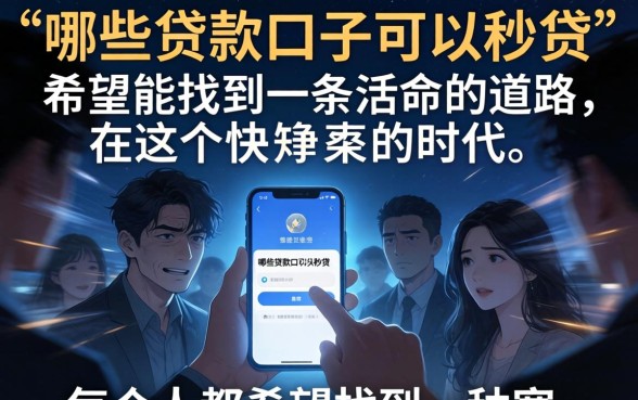 哪些贷款口子秒下款，梳理五个急用钱5000快审快贷无需征信软件