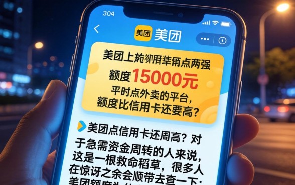美团额度怎么那么高，汇总5个百分百下款无视黑白户网贷口子