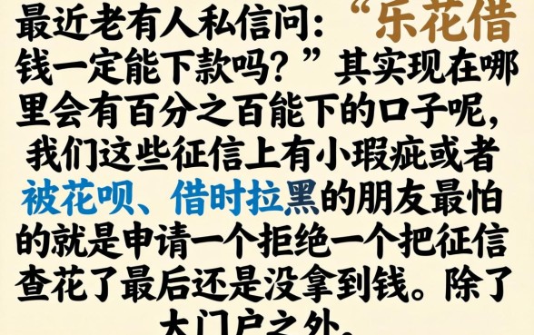 乐花借钱必下款吗，揭秘五个值得信赖的借钱口子