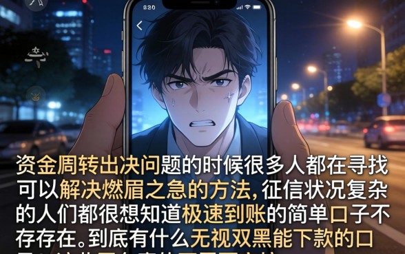 极速到账的简单口子，枚举五个无视双黑能下款的口子