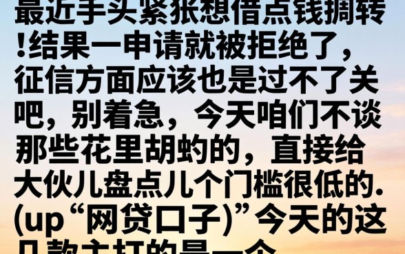 个人办理小额贷款，概括五个不查征信好下款的网贷app