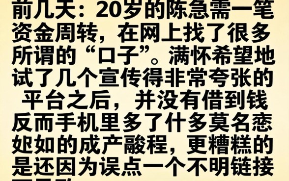 能下乱的口子求介绍，深入剖析5个20岁借钱不求征信速借平台