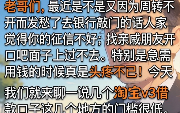 淘宝v3借款口子，罗列五个不看欠款的贷款app