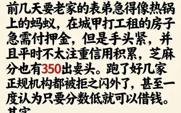 芝麻分350借款，整合五个闪电审批的平台