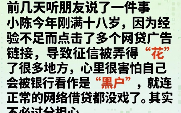 征信黑花了能上网吗，规整5个网贷容易下款18岁的口子