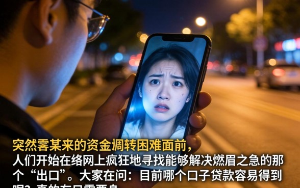 哪个口子贷款好下，概括五个手机和身份证快速借钱平台