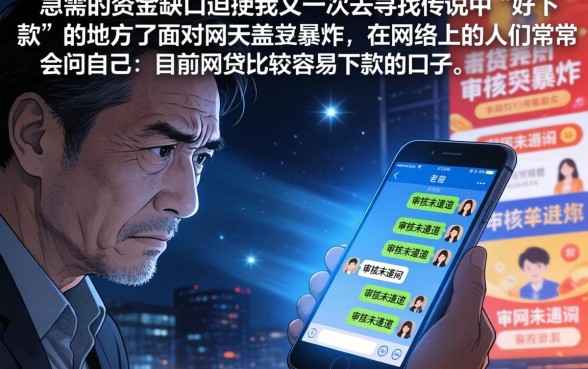 现在网贷好下款的口子，条列5个每个人扣多少？