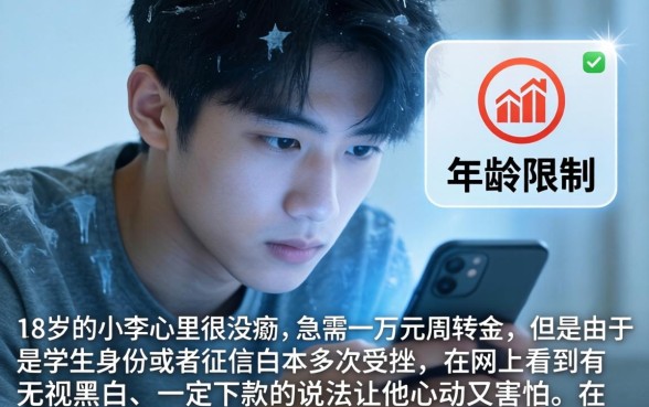 刚满18不能贷款，甄选5个无视黑花能下款一万元口子