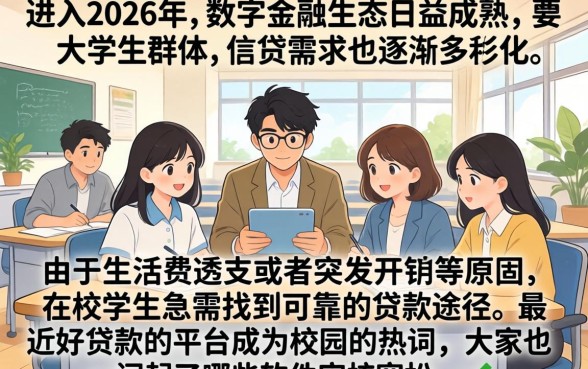 最近好贷款的平台，汇整5个大学生可以使用的软件