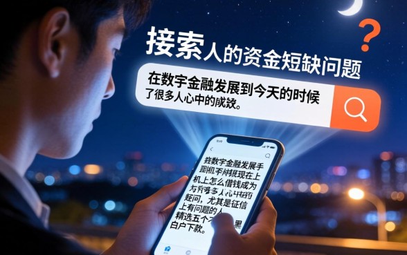 现在手机上怎么借钱，精选五个不看黑白户下款的网贷