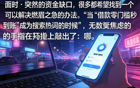 借款零门槛秒到账，详尽说明五个秒批网贷轻松贷的软件