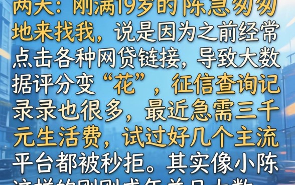19岁大数据花了能下款的口子，整合五个秒批通过的网贷app