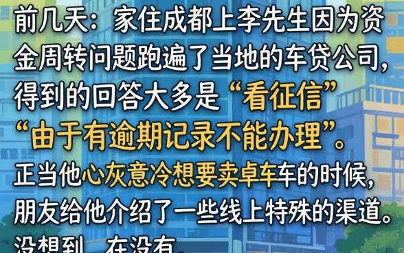车贷不看征信可以吗，概括5个无视一切必下款的口子