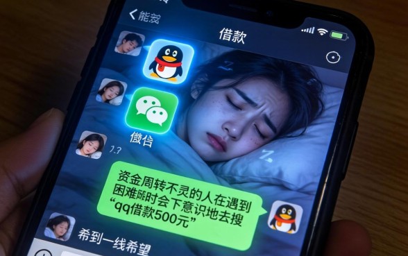 qq借款500元，条列5个无视征信黑白100%秒下平台