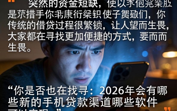 新的手机贷款口子，揭秘5个芝麻借款实时到账速借软件