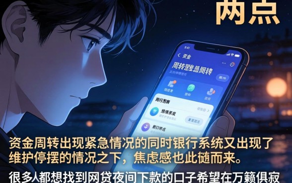 网贷夜间下款的口子，甄选五个征信瑕疵也能借网贷轻松下款的口子