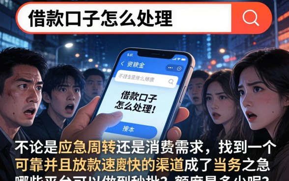 借款口子怎么处理，诚意推荐5个最新秒批小额贷款软件