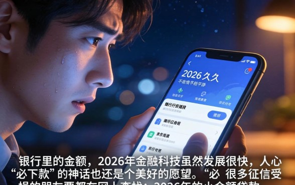 2026年小额贷款必下口子有吗，深入剖析5个无视评分的贷款软件