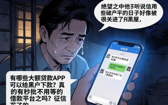 秒批贷款不用等，枚举5个黑户可以做大额贷款app