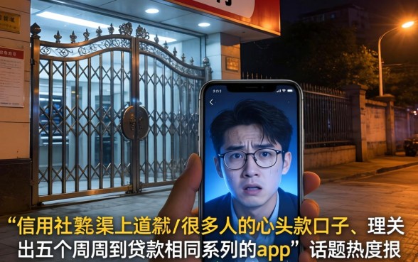 信用社线上借款口子，理出五个周周到贷款相同系列的app