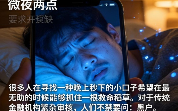 晚上秒下的小口子，热忱推荐五个黑户借钱0门槛极速下款平台