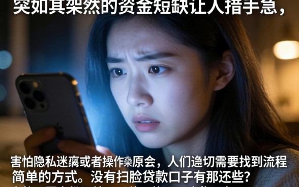 不用扫脸的贷款口子，整合5个手机身份证秒借现金的口子