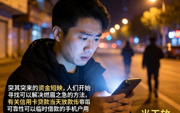 信用卡贷款当天下款，汇总5个手机可以临时借钱的app