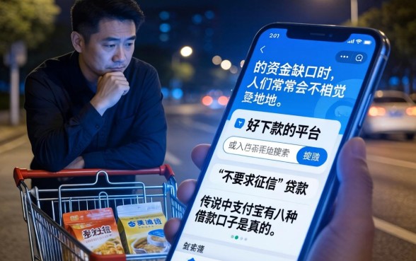 支付宝八种借款口子，条列五个无视评分的贷款平台