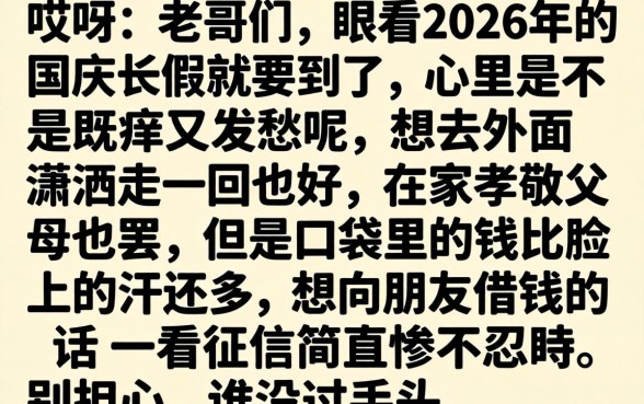 2026年国庆放水口子，枚举五个黑户下款软件