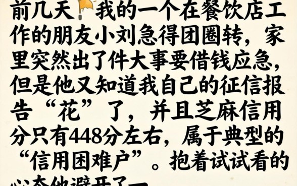 芝麻分448的贷款，详细阐述五个必下的小额贷款平台