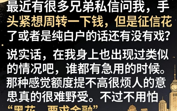 黑花口子网贷是什么，梳理5个无视征信秒下款的口子