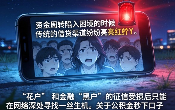 公积金秒下的口子，梳理五个无视黑户花户必下款口子