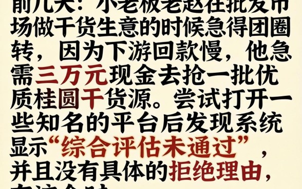 有没有那种审批宽松，筛选五个借钱平台不看综合评估的app