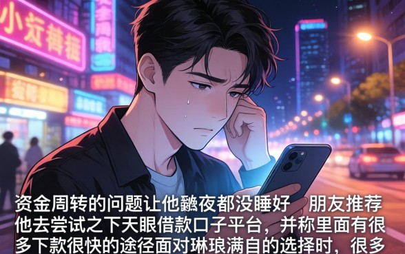 天眼借款口子平台，详细阐述五个贷款通过高的app