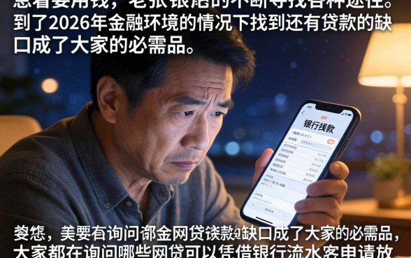 还下款的贷款口子，罗列五个看银行流水的网贷口子