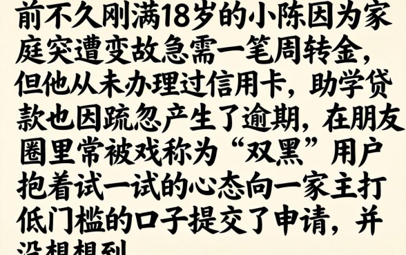 18岁双黑用户真的能顺利下款吗，汇整五个不看征信负债的网贷百分百下款平台