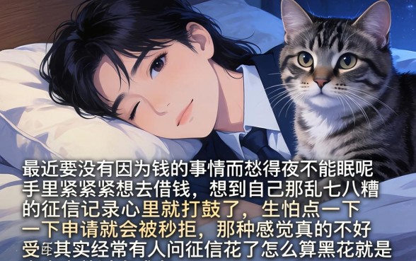 征信花了怎么算黑花，枚举5个轻松贷10万的软件