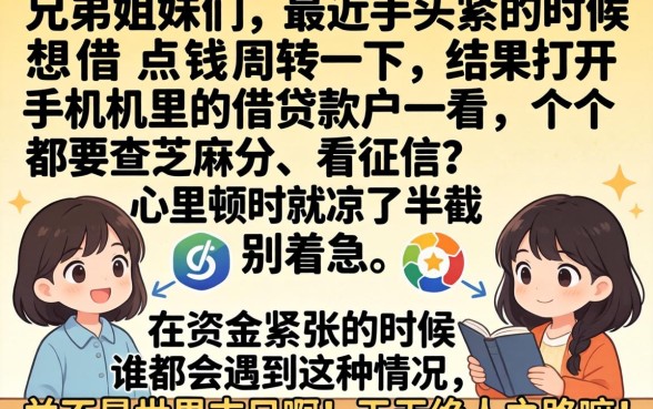 什么网贷不要芝麻分，精选5个征信花了可以借钱的网贷平台