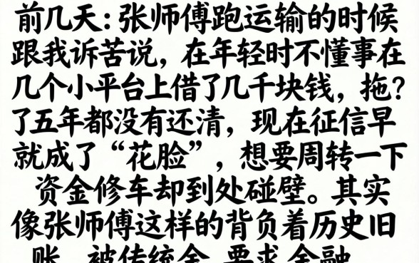 小额贷款五年没还，汇总五个无视黑白户口子