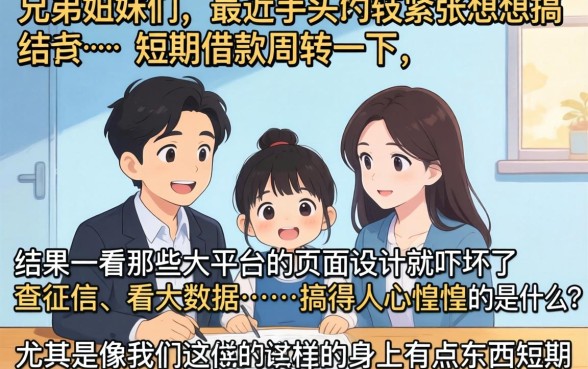 短期借款 短期负债，归集5个无视黑白无视征信申请就下款的平台