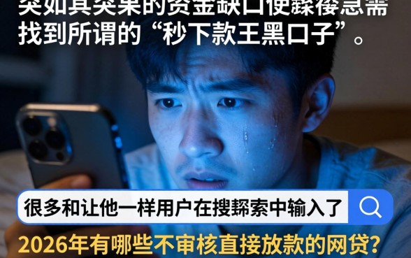 秒下款的王黑口子，罗列五个不审核夜间直接放款的网贷口子