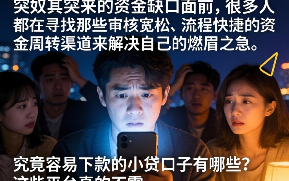 容易下款的小贷口子，细致阐述五个简单容易贷款平台