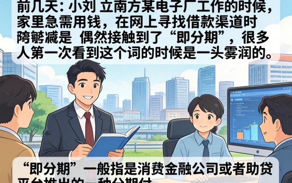 即分期是什么平台的，陈列五个征信花了能网贷的口子